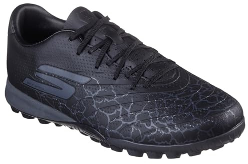 Skechers Mens SKX 1 Gold Astro Turf Football Boots Black/Silver 9.5 UK