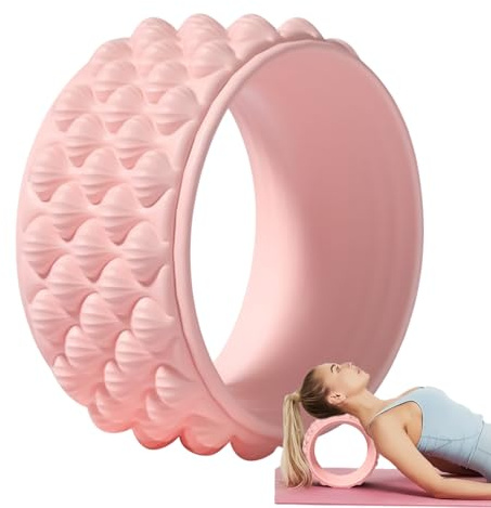 Rolle für Rücken, Muskelerholung, Yoga-Rad, Triggerpunkt-Entlastung – rutschfestes Fitness-Kern-Trainingsgerät für Familien, Liebhaber, Freunde