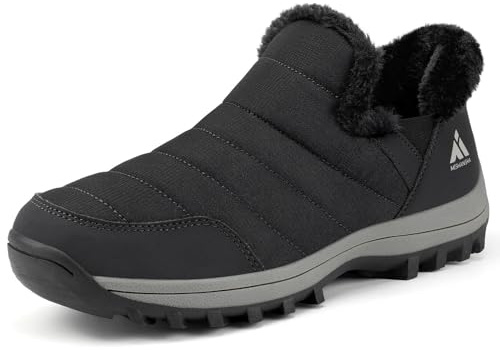 Mishansha Zapatos de Invierno para Mujer Forrados Botas de Nieve Antideslizantes, Tallas 36-42