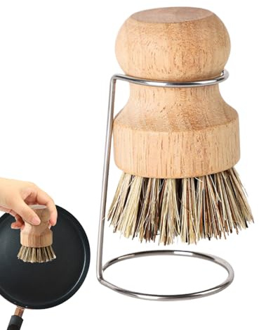 Cepillo De Vajilla De Fibra - Cepillo Natural 70G, Limpiador De Manos, Herramienta De Cocina Ecológica Drenaje Para Compañero De Soporte | Limpieza De Azulejos De