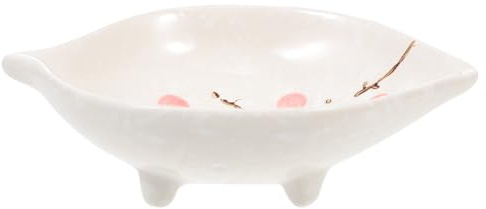 Kichvoe Gamelle en Céramique pour Petits Animaux Bol Anti-Morsure et Résistant pour Hamster Écureuil Hérisson Bol Délicat et Facile à Nettoyer Capacité pour Nourriture et Eau Lot de 2