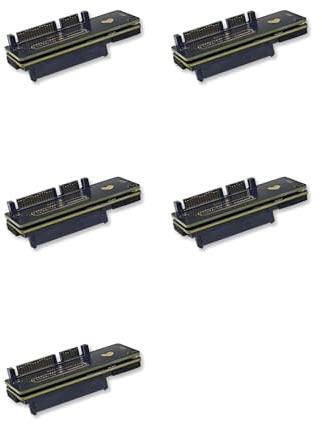 Zhdbchyuu 5X Tarjeta Adaptadora A SAS HDD Tarjeta de Expansión 3.0 de 6 Gbps de 22 Pines A SAS de 29 Pines para Disco Duro SSD A SAS de 2,5/3,5 Pulgadas