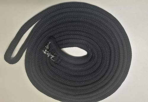 Langzügel aus Baumwolle 8 Meter geschlossen - Farbe: schwarz