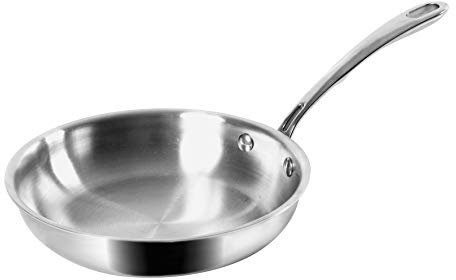 Sitram 710732 Sartén Profesional Rapsody Ø24 cm en Acero Inoxidable Triple Capa – Calor Preciso y Uniforme – Mango Inox Remachado – Apta Inducción – Diseño Gourmet de Alta Gama