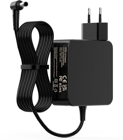 65W Caricatore Alimentatore Compatibile con Asus F550C F555L F554L F552C F550L F751L X550C X551C X552C X554L K550C AD887020 ADP-65DW C PA-1650-78 EXA1208EH Caricabatterie Adattatore