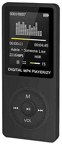 Reproductor MP3 / MP4, Reproductor portátil con Pantalla LCD de 1.8 Pulgadas, Radio FM/grabadora de Voz y álbum de Fotos electrónico