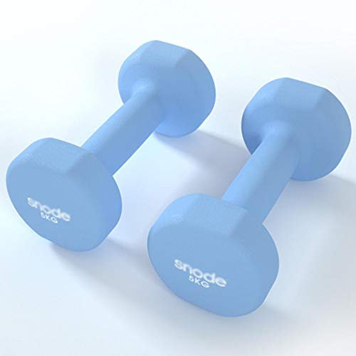 ZXQZ Fitness Hanteln Neopren-Hanteln, Heimübung für Damen Kinder Arm Handgewichte Pilates Hanteln In 1 Kg / 2 Kg / 3 Kg / 4 Kg / 5 Kg Paar Kleine Hantel (Size : 2x5kg)