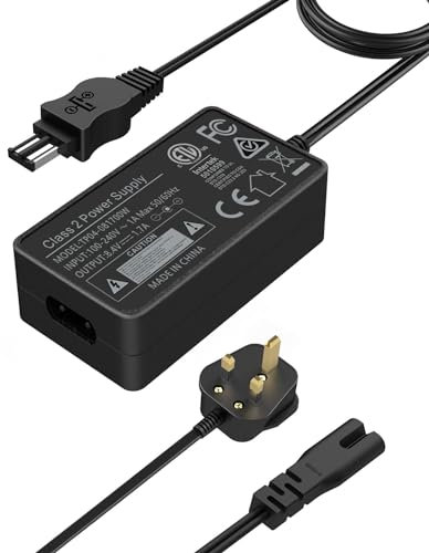 AC-L100 for Sony Handycam Camcorder Charger, ACL100 Power Adapter Supply Cord for DCR TRV128 TRV103 TRV130 TRV150, CCD-TRV108 TRV308 Replace AC-L10A L10B L15A L15B L100A L100B L100C.