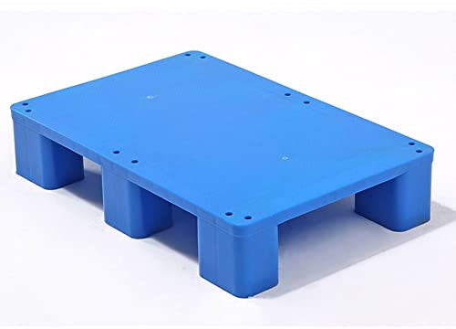 XXIOJUN Heavy Duty Plastic Pallet for Warehouse, Industrial, House Moving, Packing, Furniture Wrapping, Storage Goods Storage Platform Water & Moisture Proof ( Color : Blue , Size : 80x80x12cm )