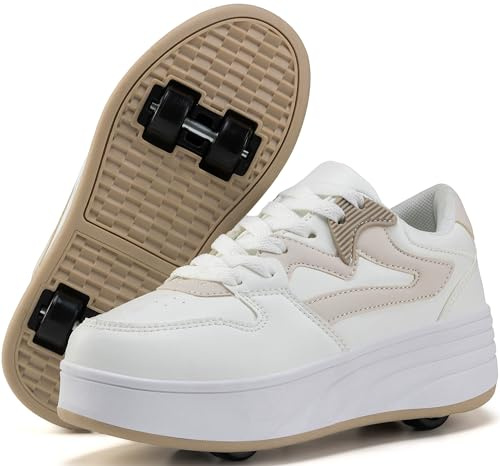 ANEFUN Rullskridskor för barn, pojkar, flickor, sneakers med avtagbara hjul, sportsko
