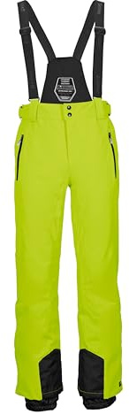 killtec Hombre Pantalones de esquí/Pantalones funcionales con Tirantes Desmontables, protección de los Bordes y protección contra la Nieve KSW 100 ENOSH MN SKI PNTS, frühlingsgrün, L, 43431-000
