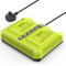 LabTEC 2 Port Quick Charger for Ryobi OP401 40V Lithium Battery, Compatible with OP4015 OP4026 OP4040 OP4050, 40 Volt Ryobi Battery Replacement Charger (UK Plug)