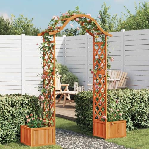 Générique Pergola de Jardin avec jardinière Bois pin Massif,Arches, treillages & pergolas de Jardin,9.3KG-316388