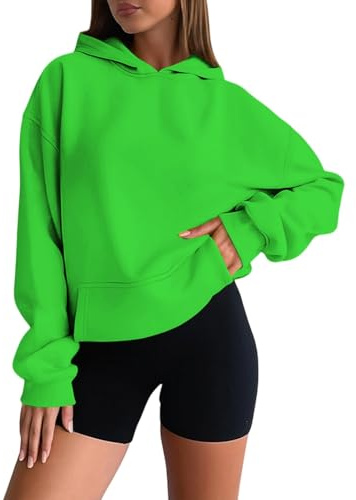 Generisch 2025 Sudadera con capucha informal para mujer, suave y cómoda, forro polar para el día a día, ropa de salón básica, ligera, versátil y colorida sudadera con capucha