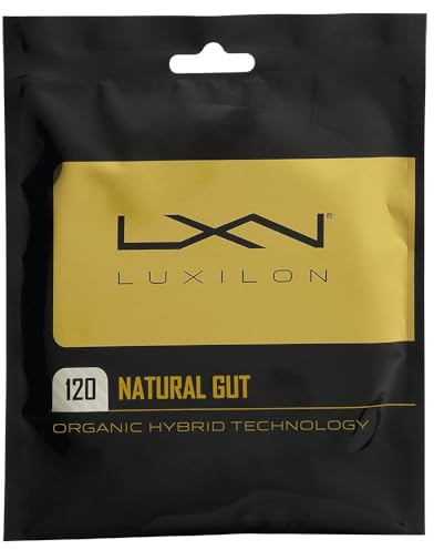 Luxilon Natural Gut 120 Tennis String - Set, White