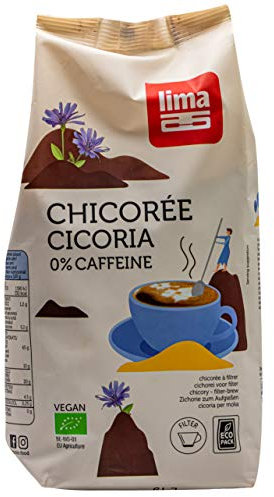 Lima BIO Zichorien-Kaffee - 4x 500g - Kaffee-Ersatz koffeinfrei Chicorée Cicoria alte Tradition Heißgetränk Filterkaffee Premium BIO Qualität vegan glutenfrei nachhaltig gesunde Alternative