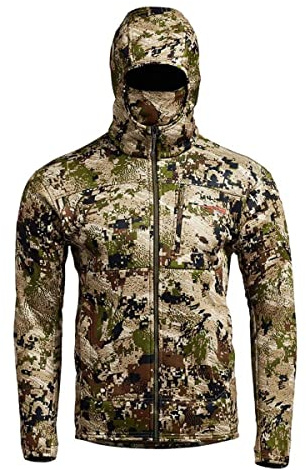 SITKA Traverse Hoodie - Breathable Heavyweight Fleece Mens Camo Sweatshirt, Optifade Subalpine, Large