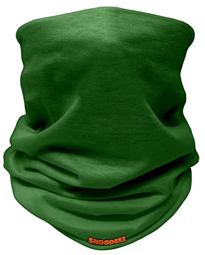 Kids Plain Multifunctional Snood Headwear (Forest Green, One Size)