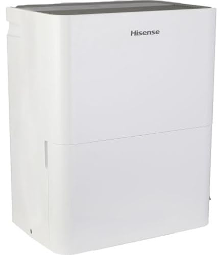 HISENSE Luftentfeuchter D16HW - 16L, Trockenfunktion, Anzeige bei vollem Tank, Timer, Automatischer Betrieb/Neustart, Weiß