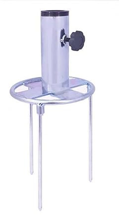 Stahlbruck Rasendorn, Sonnenschirmständer, Erdspieß, Erdanker für Sonnenschirme (XL - Ø 32-43 mm)