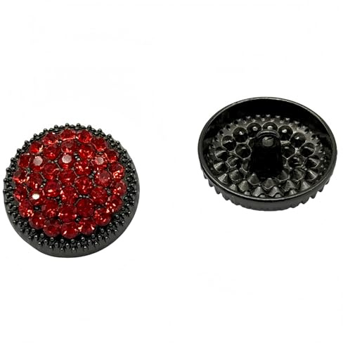 10 pièces de boutons ronds en métal avec strass pour couture DIY habillement Accessoires décoration de mariage Grossiste Luxe Mode Décor bouton