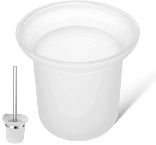 VICASKY Toilettenbürstenhalter aus Mattem Platzsparender Toilettenbecher für Badezimmer Langlebig und Multifunktional zur Organisierten Aufbewahrung von Toilettenbürsten