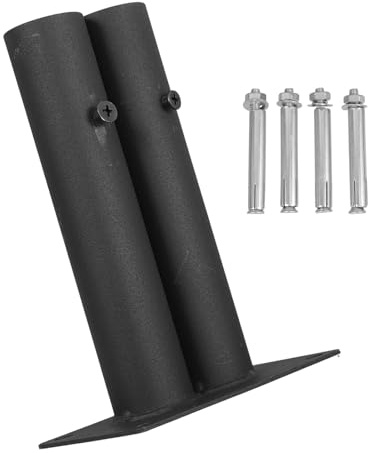 FOMIYES Garden Fence Base Plastic Stand with Dual-Tube Insert Fence Feet Support for Courtyard and Balcony Large Dog Barrier