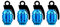 TOMALL Aluminium Alloy Wheels Reifen Ventilkappen Granate Felgen Reifen Stem Caps (4 stücke Sky Blue)