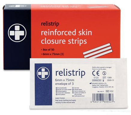 Relistrip Skin Closure Strips 6mm x 75mm (Box of 50) (RL652)