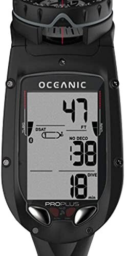 OCEANIC Pro Plus 4.0 Dive Computer | Large Display, Easy to Read | Includes Compass | Connect to DiverLog+ App on Your Smartphone | Optional Quick Disconnect Attachment | Quick Disconnect, NH
