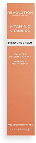 Revolution Skincare London Revolution Skincare Crème pour le visage à la vitamine C, hydratant éclatant contenant de la niacinamide, végétalien et sans cruauté, 45 ml