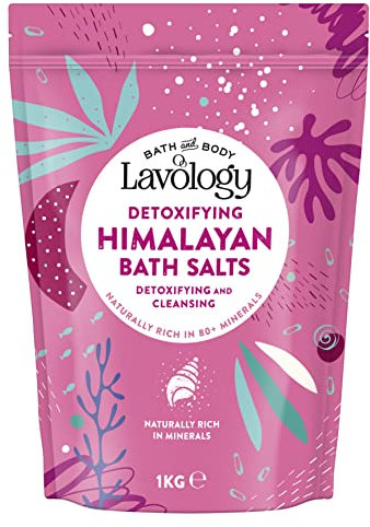 Sali da Bagno dell'Himalaya di Lavology - 1 kg - Ingredienti Tutto Naturale - Disintossica, Pulisce, Purifica