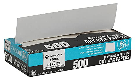 4 set- Concord Import Member S Mark Wax Paper Sheets 12 X 10.75 2pk. (Total 1000 Ct.) Wholesale, Cheap, Discount, Bulk (1 - Pack), 901408