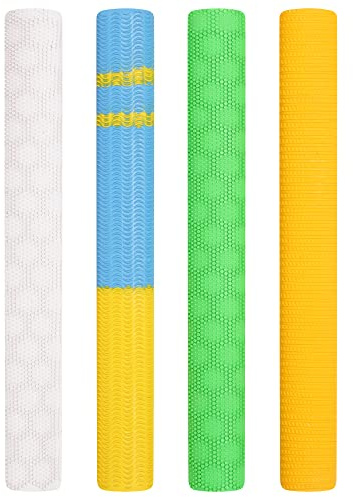 Cricket fladdermusgrepp - utmärkt stötdämpning fladdermus grepp hållbara gummigrepp med mjuk känsla (multi-lapp-2 (paket 4))