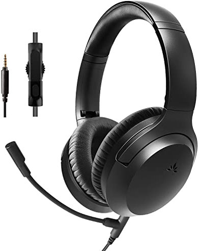 Avantalk Aria Line M - Auriculares con Cable y Micrófono Integrado, Llamadas Nítidas, Interruptor Silencio Integrado, Controles Volumen, Cascos para Teléfono, PC, PS4, PS5, Gaming con AUX de 3,5 mm