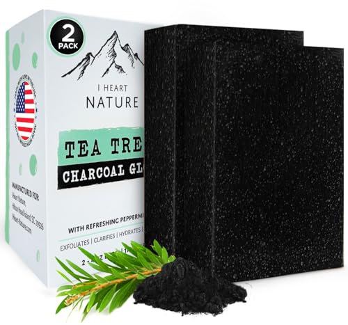 iHeart Nature - iHeart Tea Tree and Charcoal Soap is enriched with moisturising ingredients that moisturise the skin and keep it soft and supple