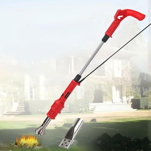 Diserbante Termico Elettrico 2000W - Bruciatore A 650℃ con Accenditore BBQ, 2 Ugelli + Cavo 1,8m per Giardino/Terrazza (modalità Fiamma & Aria Calda)