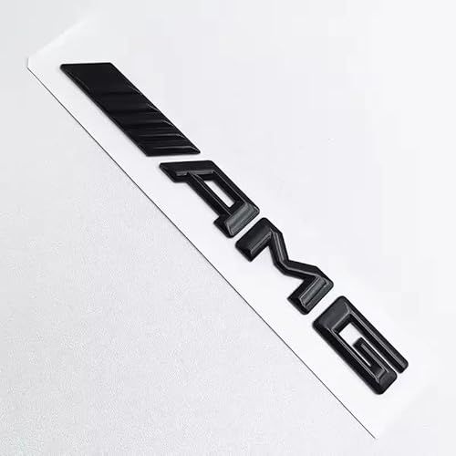 YIFANFENGSHUN 3D Metal Car Stickers for AMG, Metal Emblem Decal for Car Waterproof Auto Badge Sticker Door Decoration Auto Accessories,Black