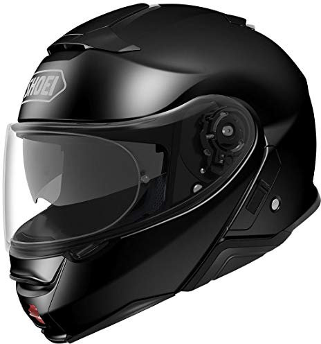 Shoei Motorrad-Klapphelm Neotec 2 Plain Schwarz (X-Large, Schwarz)