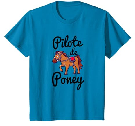 Pilote De Poney T Shirt équitation Cheval T-Shirt