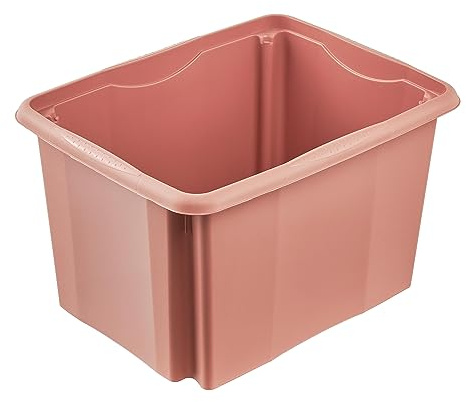 keeeper Aufbewahrungsbox mit Dreh-/Stapelsystem, 44,5 x 34,5 x 27 cm, 30 l, Emil, Nordic Red