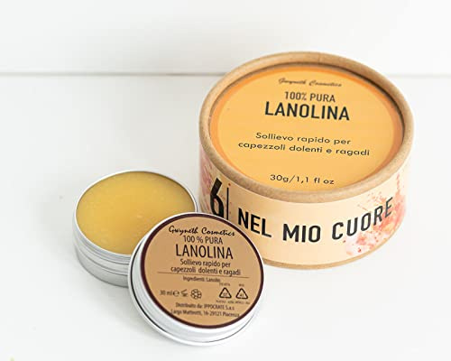LANOLINA PURA AL 100% RAGADI - DOLORE CAPEZZOLO -LINEA GRAVIDANZA E ALLATTAMENTO GWYNETH COSMETICS  6 NEL MIO CUORE  30 ML