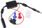 AEDIKO Car Stereo FM AM Radio Antenna Signal Amplifier 12V Power Supply DIN Plug Connector Adapter for Vehicle Truck SUV Car Audio Radio Stereo Receiver