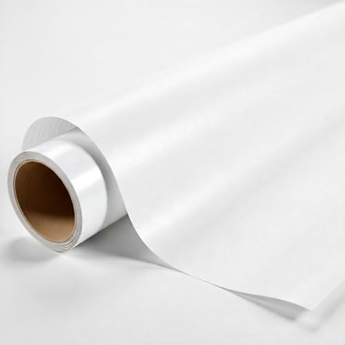 DIMEXACT - Covering Blanc Brillant Intense pour Toutes Surfaces - Haute Finition - 152 cm x 0.5 m - en Rouleau
