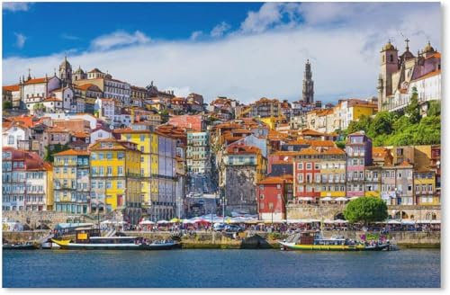 1000 Pieces Jigsaw Puzzle For Adults Lisbon Landscape In Portugal Adults Teens Large Families Puzzle Game26x38cm