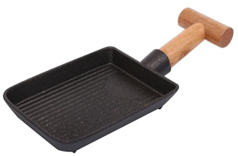 Ciieeo Bandeja De Asar y Hornear Sartén Para Teppanyaki Antiadherente Compatible Mango