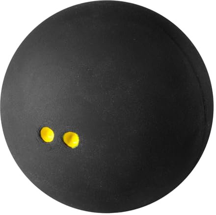 BESPORTBLE Professioneller Squashball Für Und Fortgeschrittene Elastischer Doppelt Gelber Für Training Und Wettkampf Im Indoor Und Outdoor-Bereich