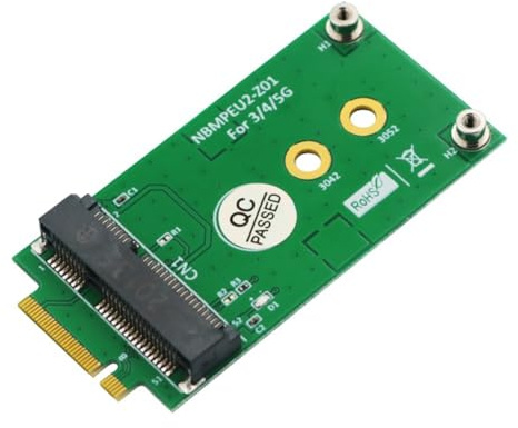 Quystetes Adattatore M.2 NGFF a Mini PCI-E M.2 Key B a Mini PCI-E adattatore per modulo GSM 5G 4G 3G LTE NO NANO SIM Card Slot
