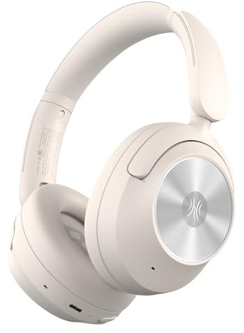 OneOdio Focus A6 Auriculares Híbridos con Cancelación Activa de Ruido, 75H Autonomía, Audio Hi-Res LDAC, Bluetooth 6.0, App Control, Doble Micrófono, Cascos Inalambricos Diadema para Viajes/Oficina