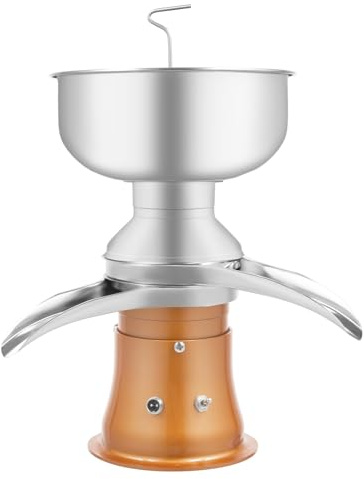 Elektrisk mjölkcentrifug, mjölkseparator elektrisk gräddecentrifug 30 W, 5 l behållare i rostfritt stål, justerbar tjock vätska, 9 800–11 000 varv/min, för kor getar får, hobbybäCker bonde